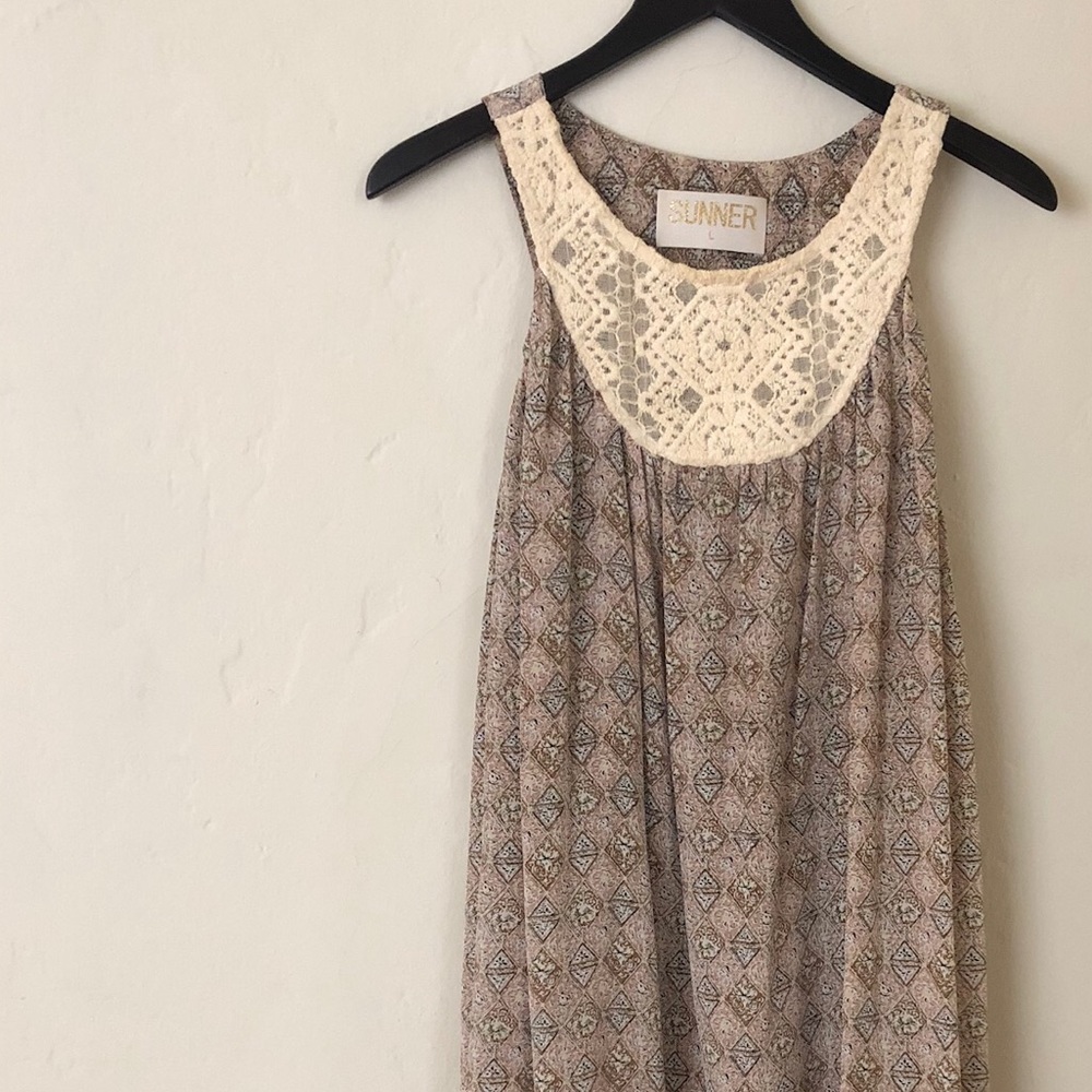 Anthropologie Sunner Florid Diamonds Dress